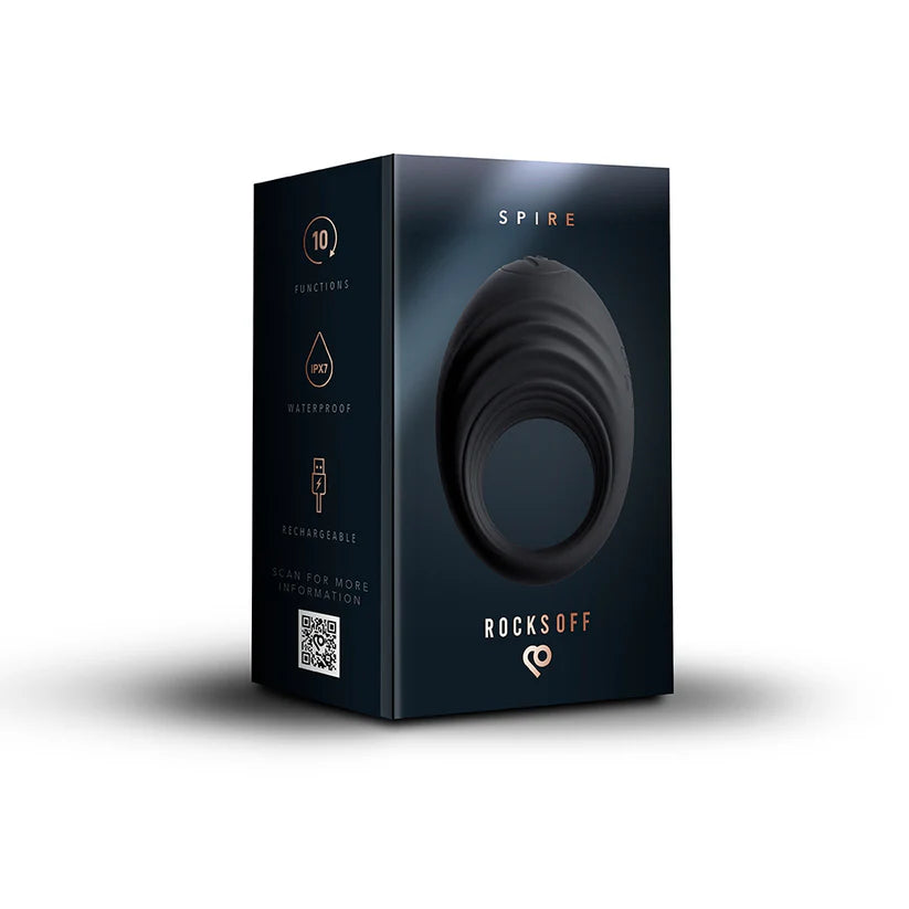 Rocks Off Spire 10 Speed Silicone Vibrating Cock Ring