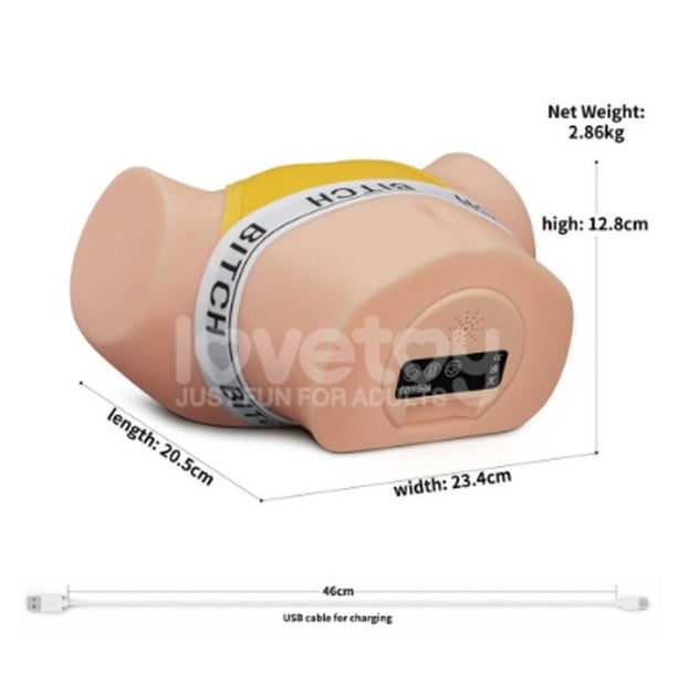 Lovetoy Streetgirls Sensation Pulse Flesh Masturbator With Thong Included