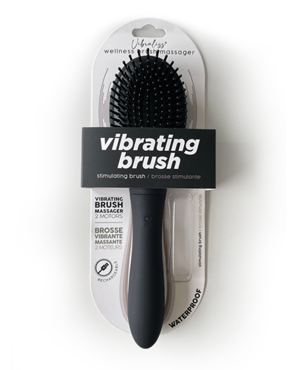 Vibraliss Luxury Vibrating Hairbrush Massager Black