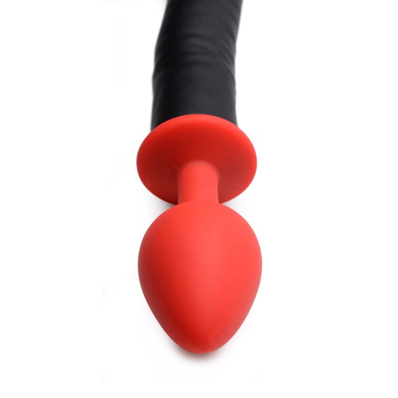 Tailz Devil Tail Anal Plug & Horn Set Black