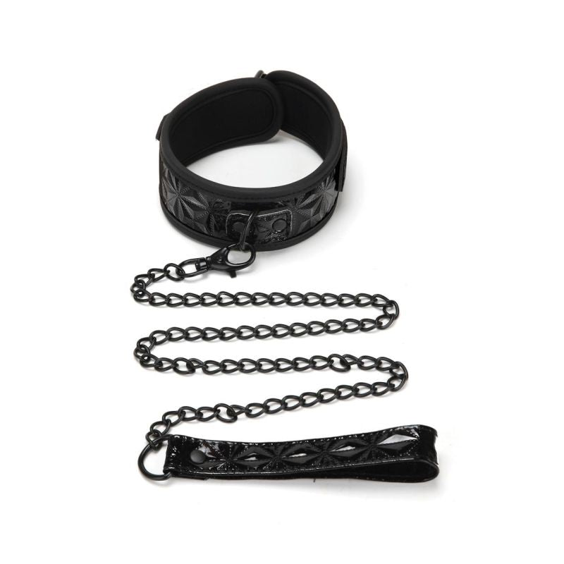 Whipsmart Diamond Collar & Leash Black