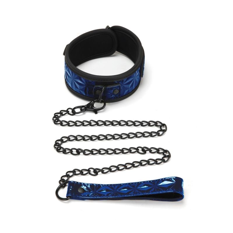 Whipsmart Diamond Collar & Leash Blue