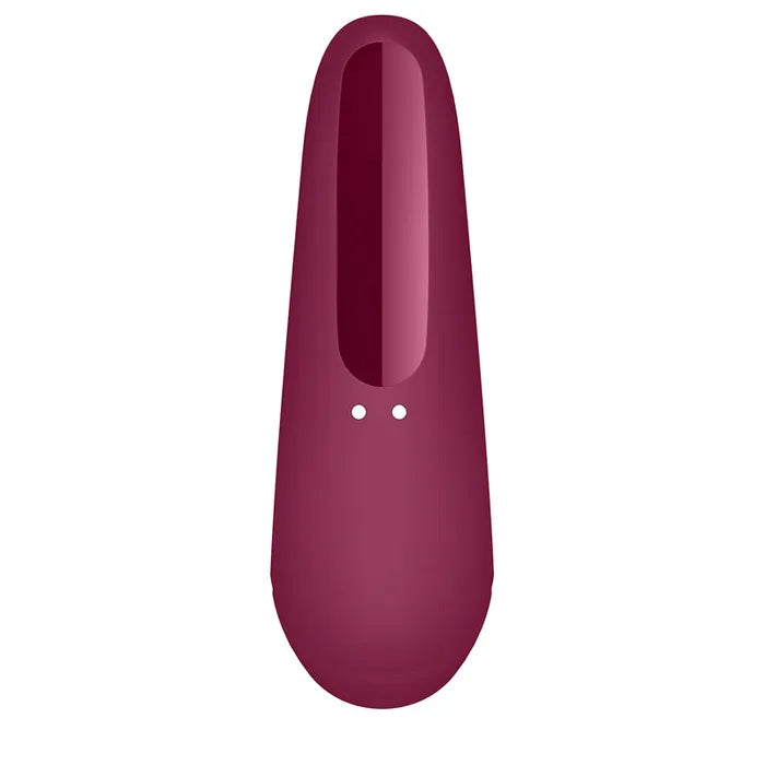 Satisfyer Curvy 1+ Mobile App USB Clitoral Stimulator & Vibration Rose Red