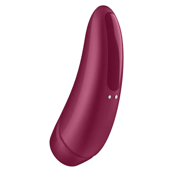 Satisfyer Curvy 1+ Mobile App USB Clitoral Stimulator & Vibration Rose Red