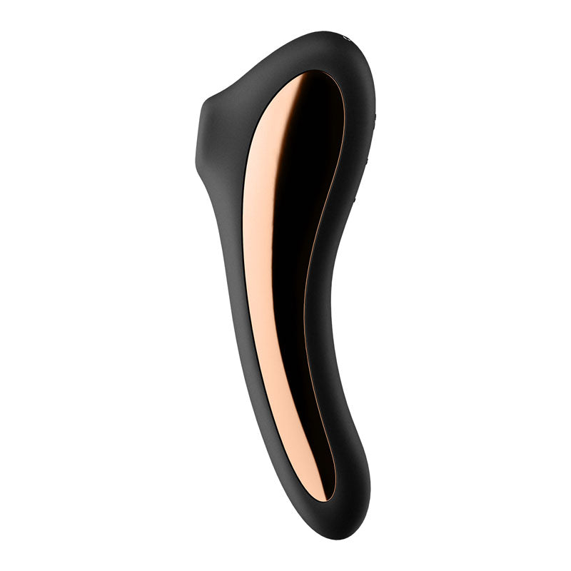 Satisfyer Dual Kiss USB-Rechargeable Clitoral Stimulator - Black