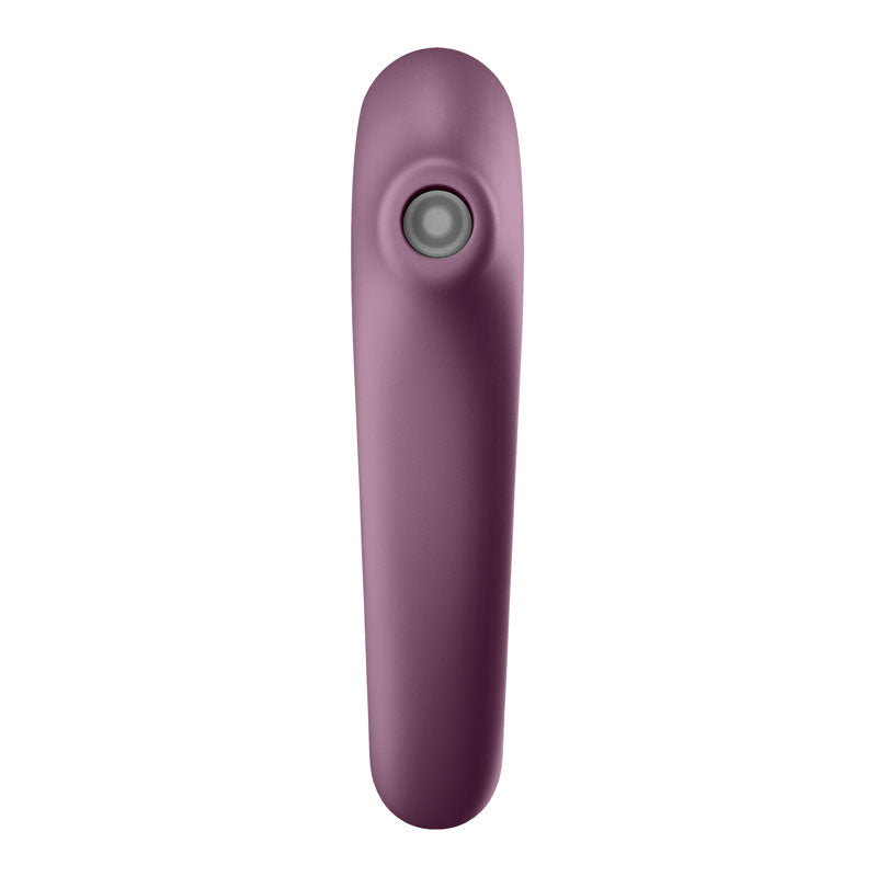 Satisfyer Dual Kiss USB-Rechargeable Clitoral Stimulator - Purple