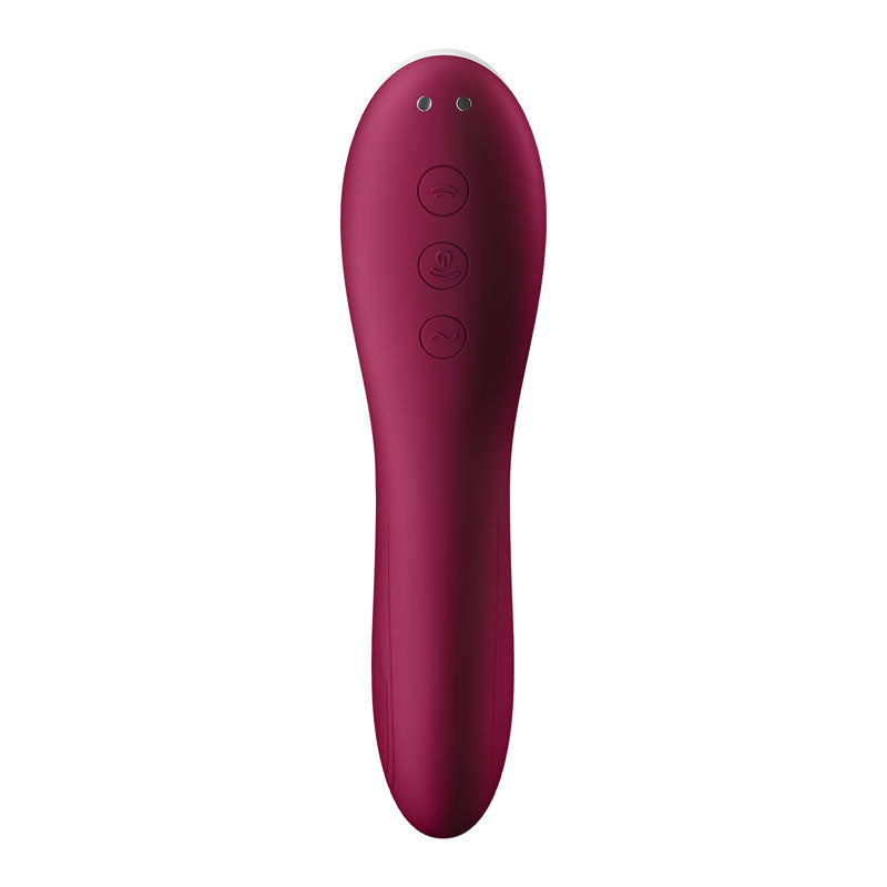 Satisfyer Dual Crush Air Pulse Stimulator with Vibration Red