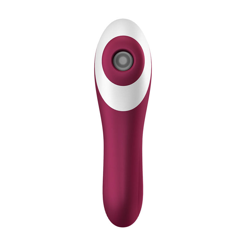 Satisfyer Dual Crush Air Pulse Stimulator with Vibration Red