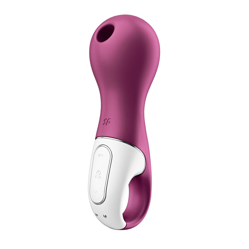 Satisfyer Lucky Libra Air Pulsation Stimulator with Vibration - Berry Red