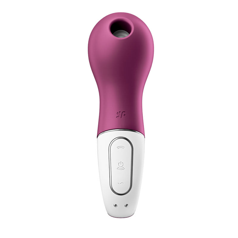 Satisfyer Lucky Libra Air Pulsation Stimulator with Vibration - Berry Red