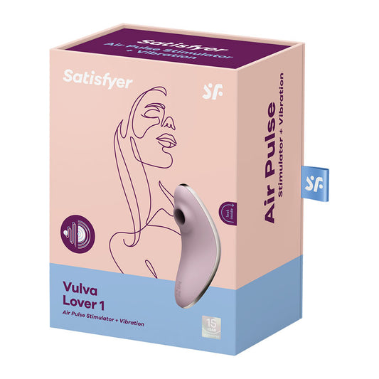 Satisfyer Vulva Lover 1 USB Rechargeable Air Pulse Clitoral Stimulator - Violet