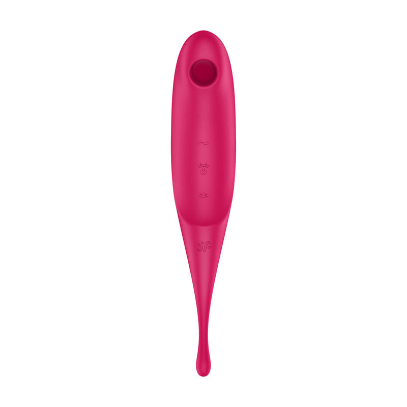 Satisfyer Twirling Pro+ Hybrid Air Pulse Vibrator - Red
