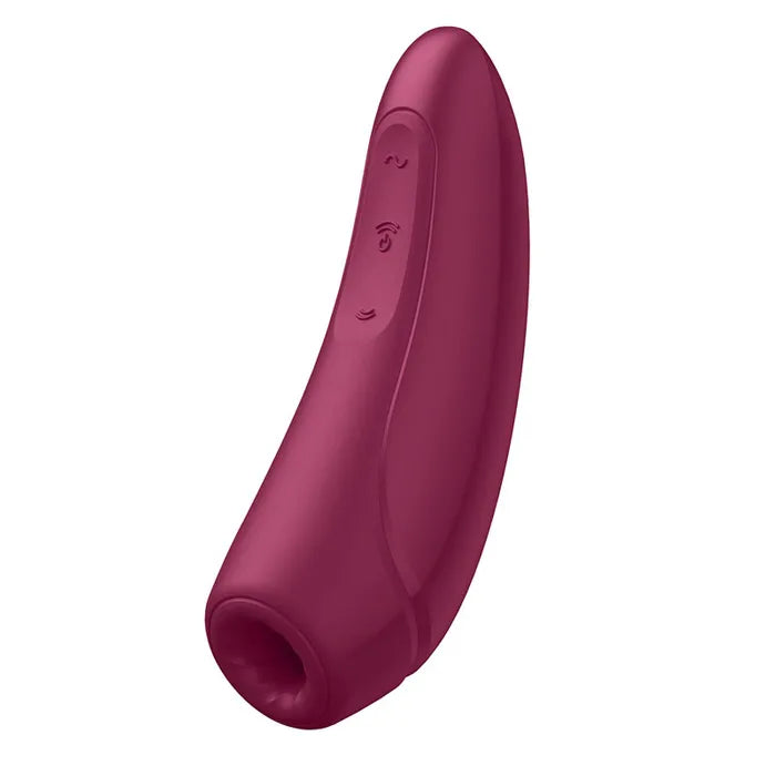 Satisfyer Curvy 1+ Mobile App USB Clitoral Stimulator & Vibration Rose Red