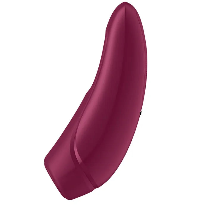Satisfyer Curvy 1+ Mobile App USB Clitoral Stimulator & Vibration Rose Red