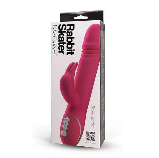 P Gopaldas | Vibe Couture Rabbit Skater Thrusting Vibrator Pink