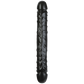 Doc Johnson Jr. Veined Double Header 12" Black Dildo Dong