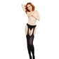 Dreamgirl Semi Opaque Suspender Pantyhose (G-String not included) One Size OS