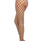 Dreamgirl Double Knitted Fence Net Pantyhose Black Size OS