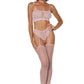 Dreamgirl 2-Piece Fishnet And Knitted Lace Design Bodystocking Set Size OS