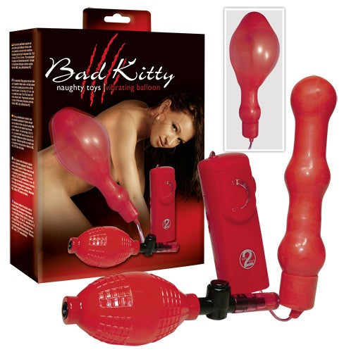 Bad Kitty Red Vibrating Anal Balloon