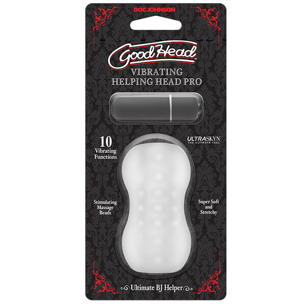GoodHead Vibrating Helping Head Pro 3" ULTRASKYN Stroker + Bullet
