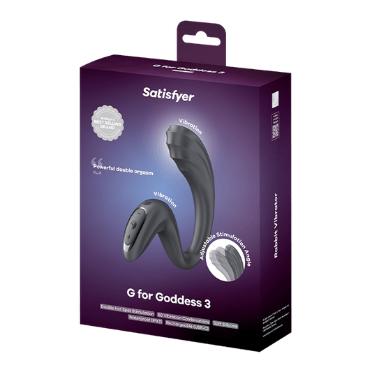 Satisfyer G For Goddess 3 - G-Spot Clitoral Rabbit Vibrator Dark Grey
