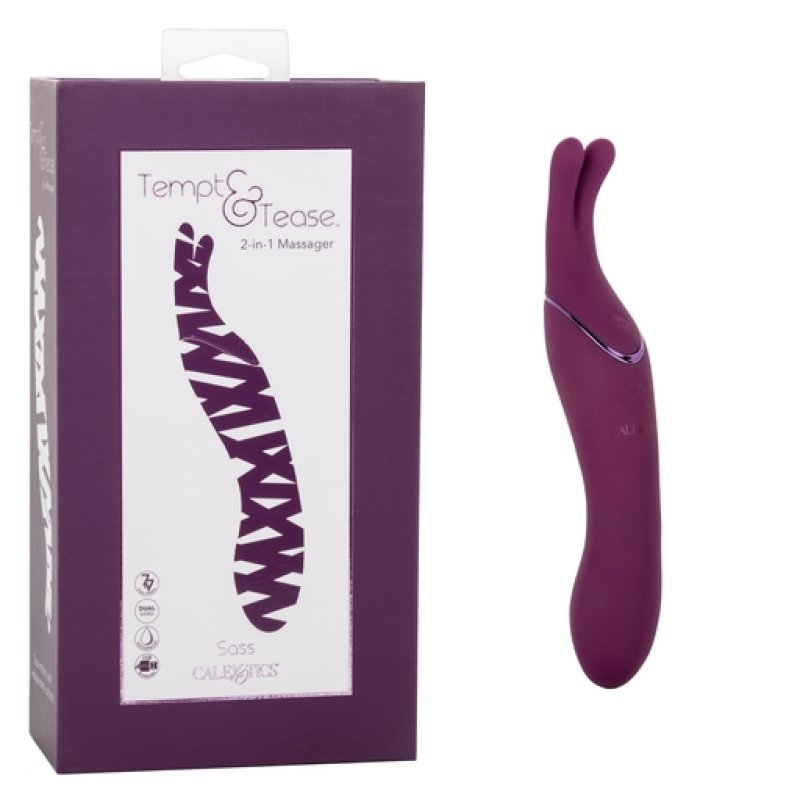 CalExotics Tempt & Tease Sass - 2 in 1 Massager Vibrator