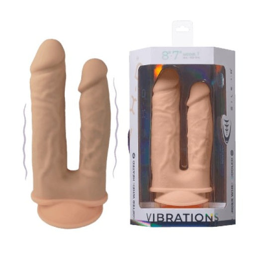 Adrien Lastic Silexd Double Penetration with Vibration 8" + 7" Dildo Dong