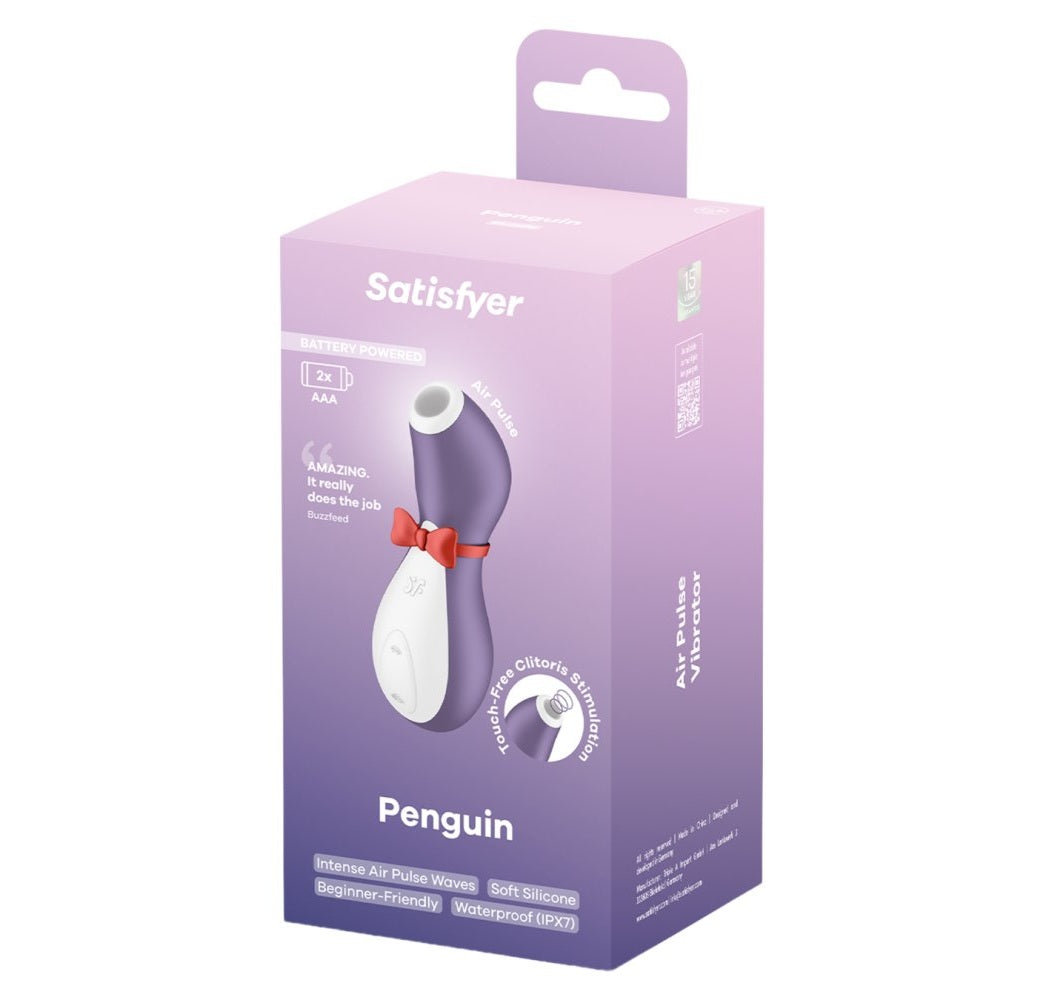 Satisfyer Penguin Air Pulse Vibrator Battery Series Lilac