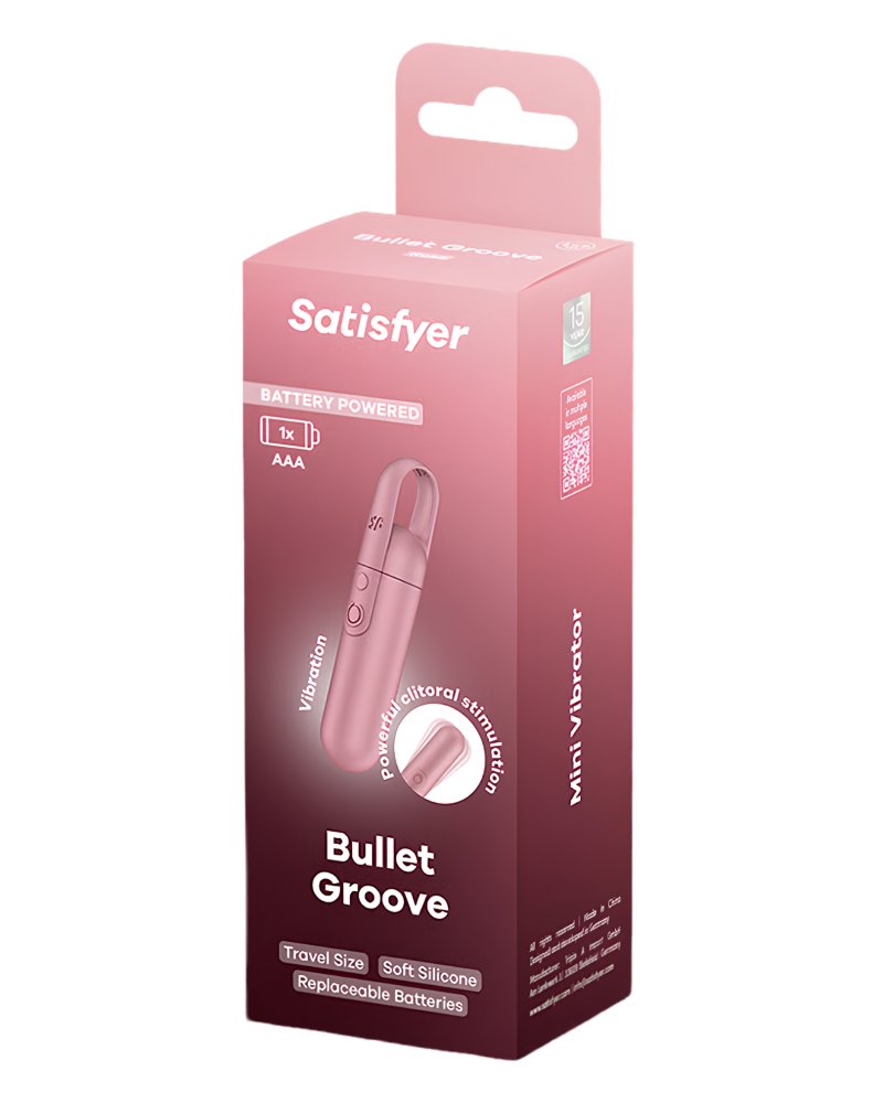 Satisfyer Bullet Groove Battery Series - Bullet Vibrator Rose