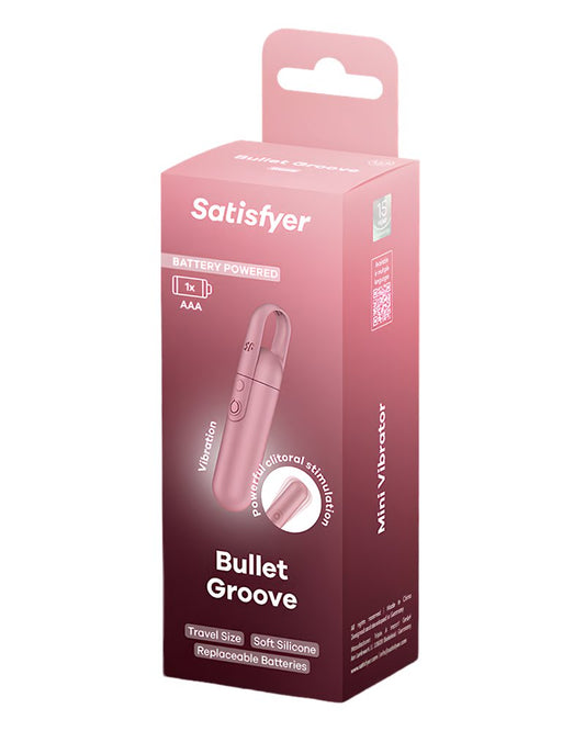 Satisfyer Bullet Groove Battery Series - Bullet Vibrator Rose
