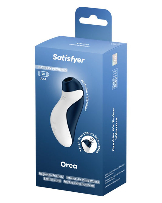 Satisfyer Orca Air Pulse Vibrator Battery Series Blue & White