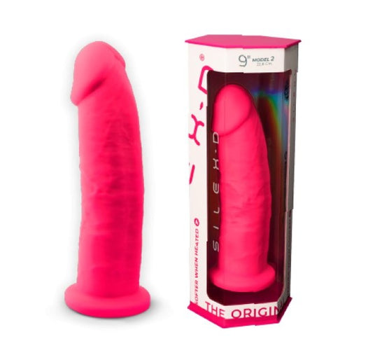 Adrien Lastic Silexd 9" Model 2 Realistic Silicone Dildo - Pink