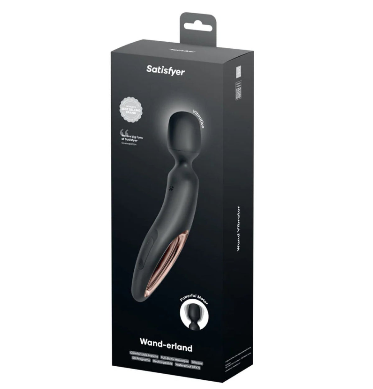 Satisfyer Wand-erland Masssage Wand Vibrator Black