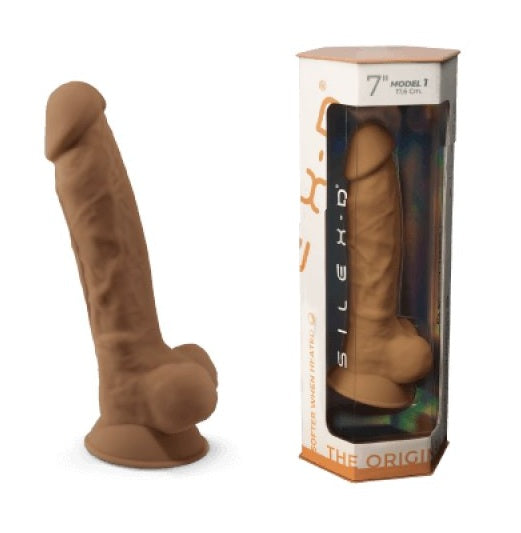 Adrien Lastic Silexd 7" Model 1 Realistic Silicone Dildo - Caramel