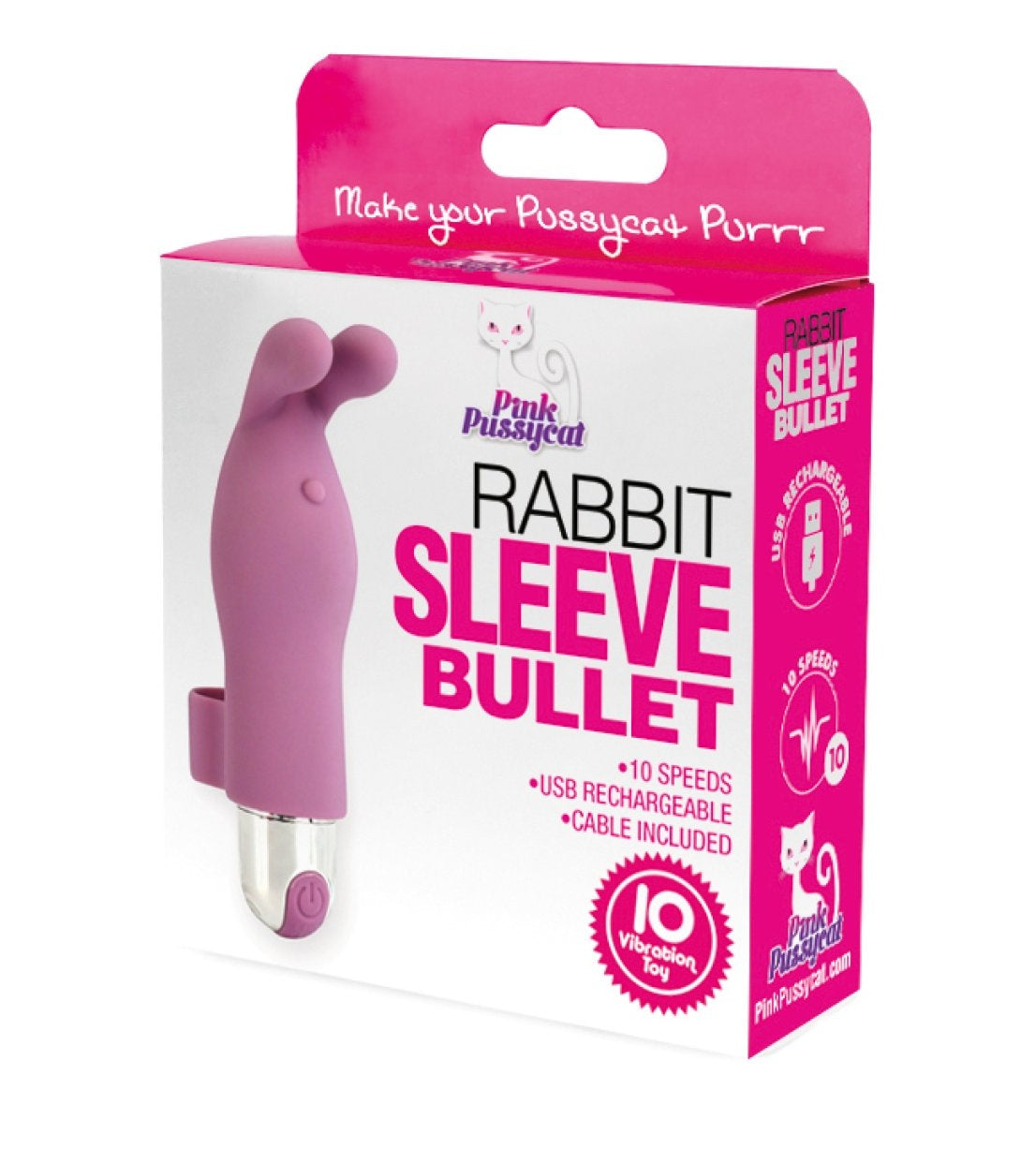 Cousins Group | Pink Pussycat Rabbit Sleeve Bullet Vibrator