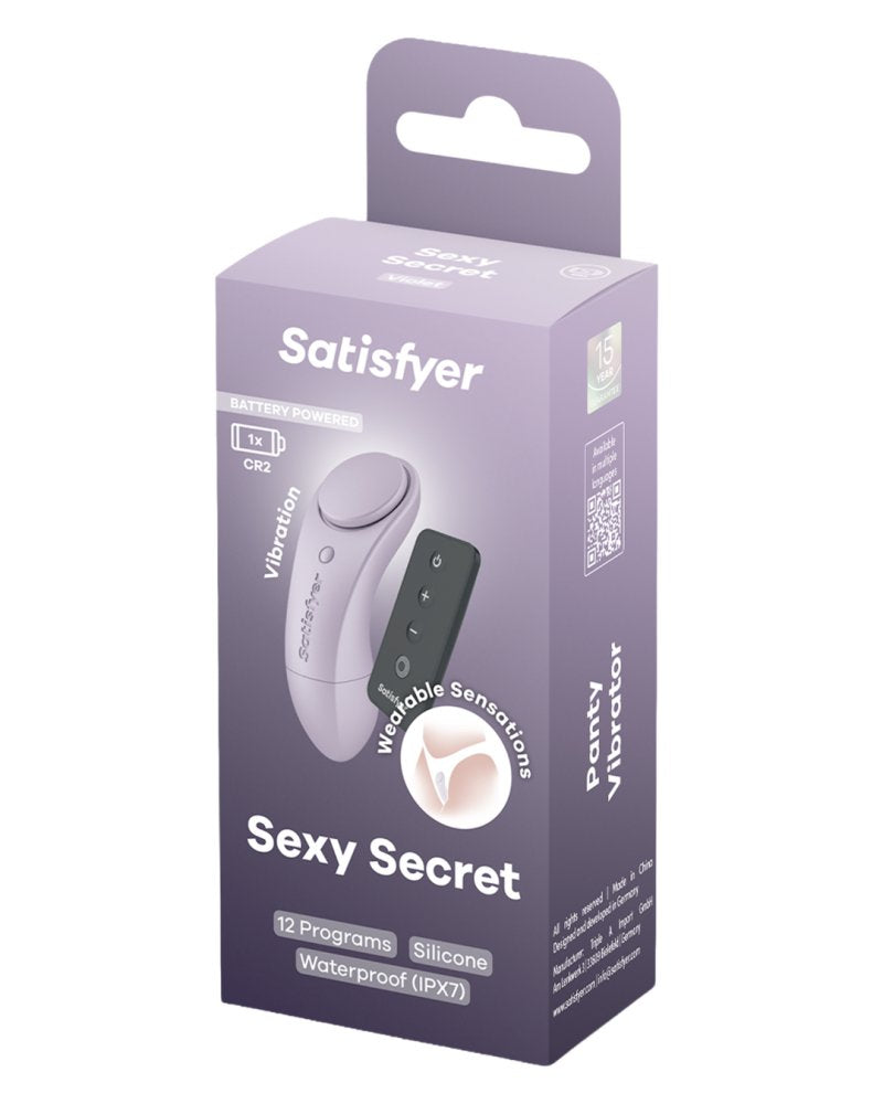 Satisfyer Sexy Secret Battery Series - Panty Vibrator with Remote Violet