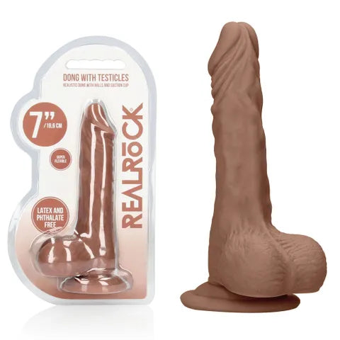 Shots Toys | REALROCK Realistic Dildo With Balls 7" / 17cm Tan