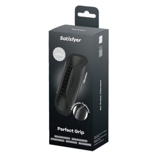 Satisfyer Perfect Grip - Vibrating Masturbator - Black