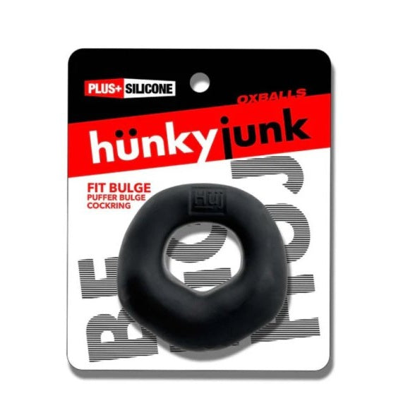 Hunkyjunk Fit Bulge Hung-style Cockring Black Fog