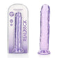 Shots Toys | REALROCK Crystal Clear 10" Straight Dildo No Balls - Purple