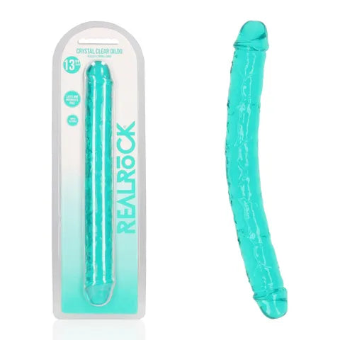 Shots Toys | REALROCK 34cm (13") Double Dong Turquoise