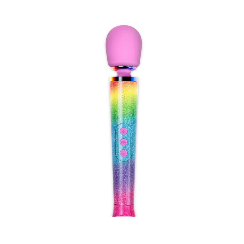 Le Wand Petite All That Glimmers Petite Massage Wand Rainbow Ombre