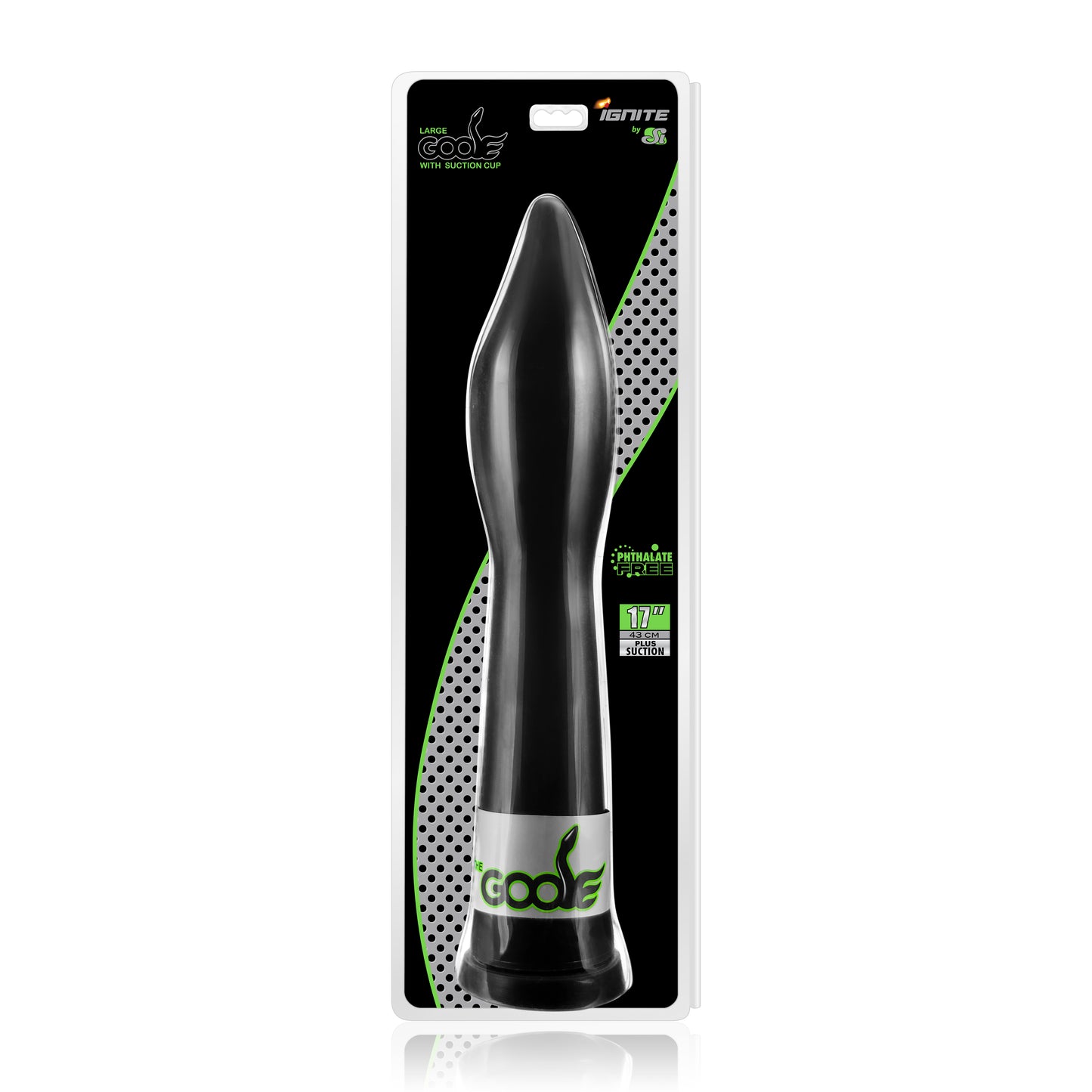 Si Novelties Goose Large 17" inches / 43cm w Suction Black