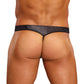 Male Power Micro G-String V Black Size S/M or L/XL