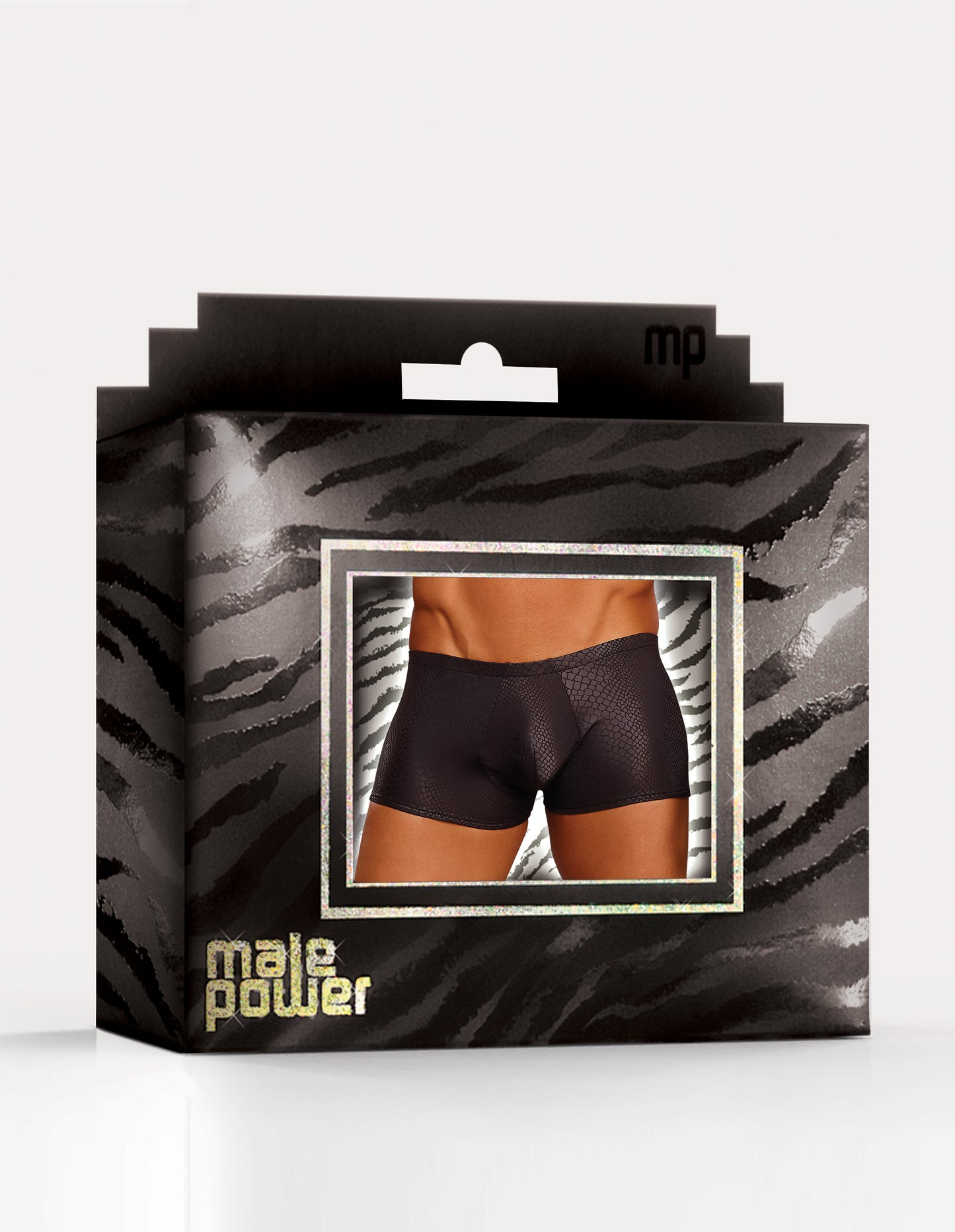 Male Power Micro G-String V Black Size S/M or L/XL
