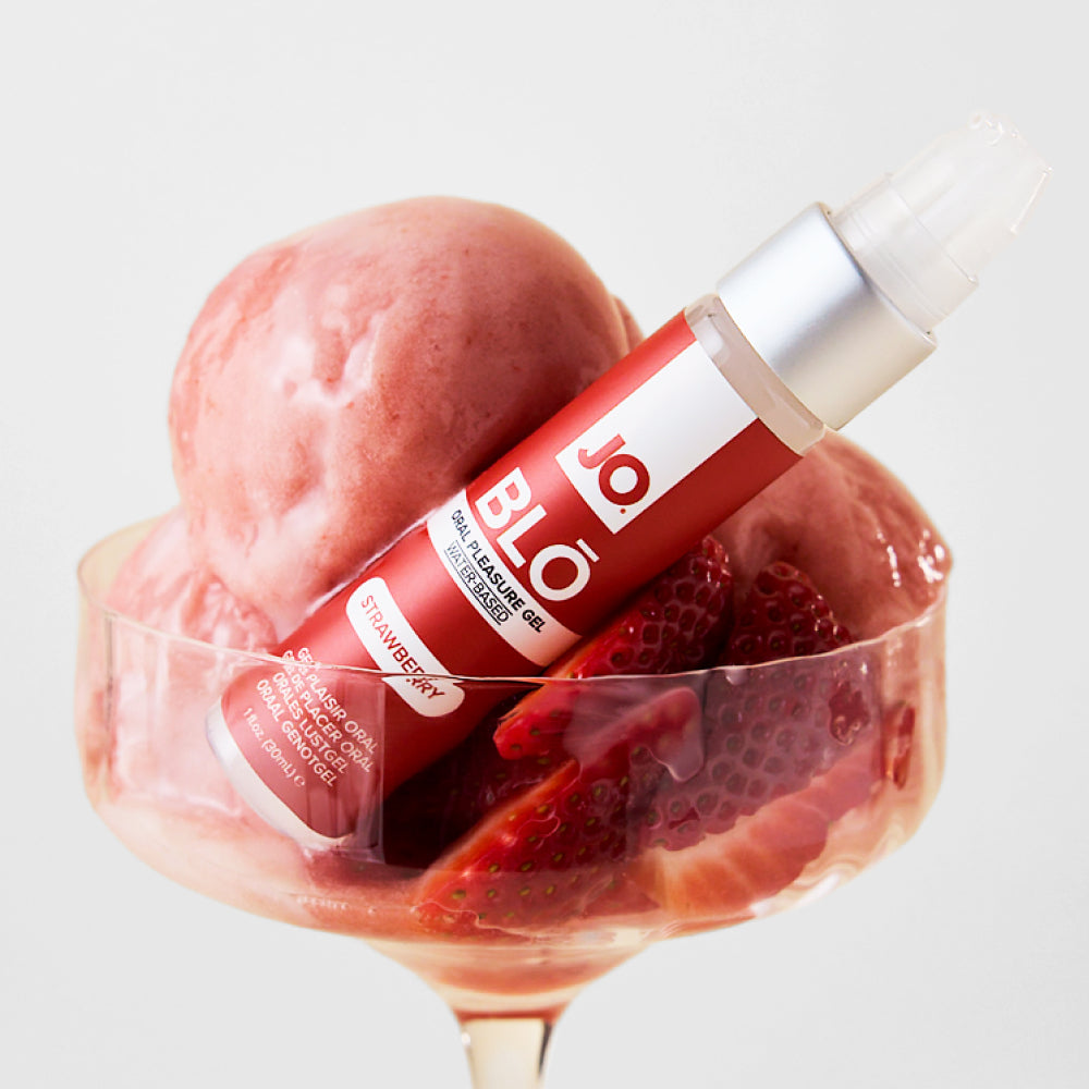 JO Blo Strawberry Flavoured Oral Pleasure Gel 30ml