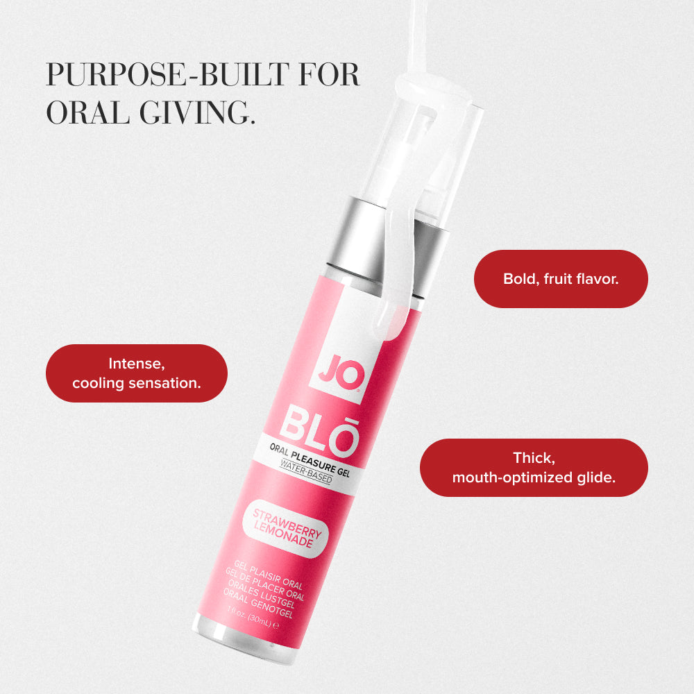 JO Blo Strawberry Lemonade Flavoured Oral Pleasure Gel 30ml
