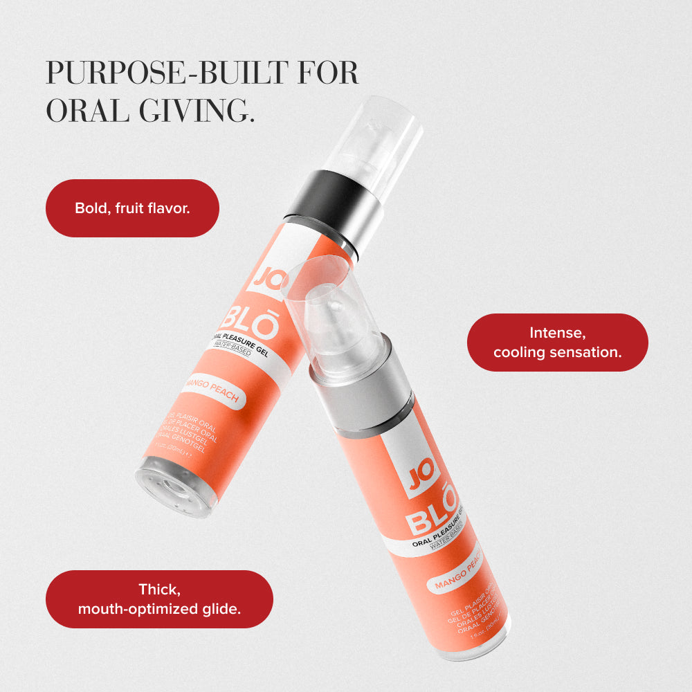 JO Blo Mango Peach Flavoured Oral Pleasure Gel 30ml
