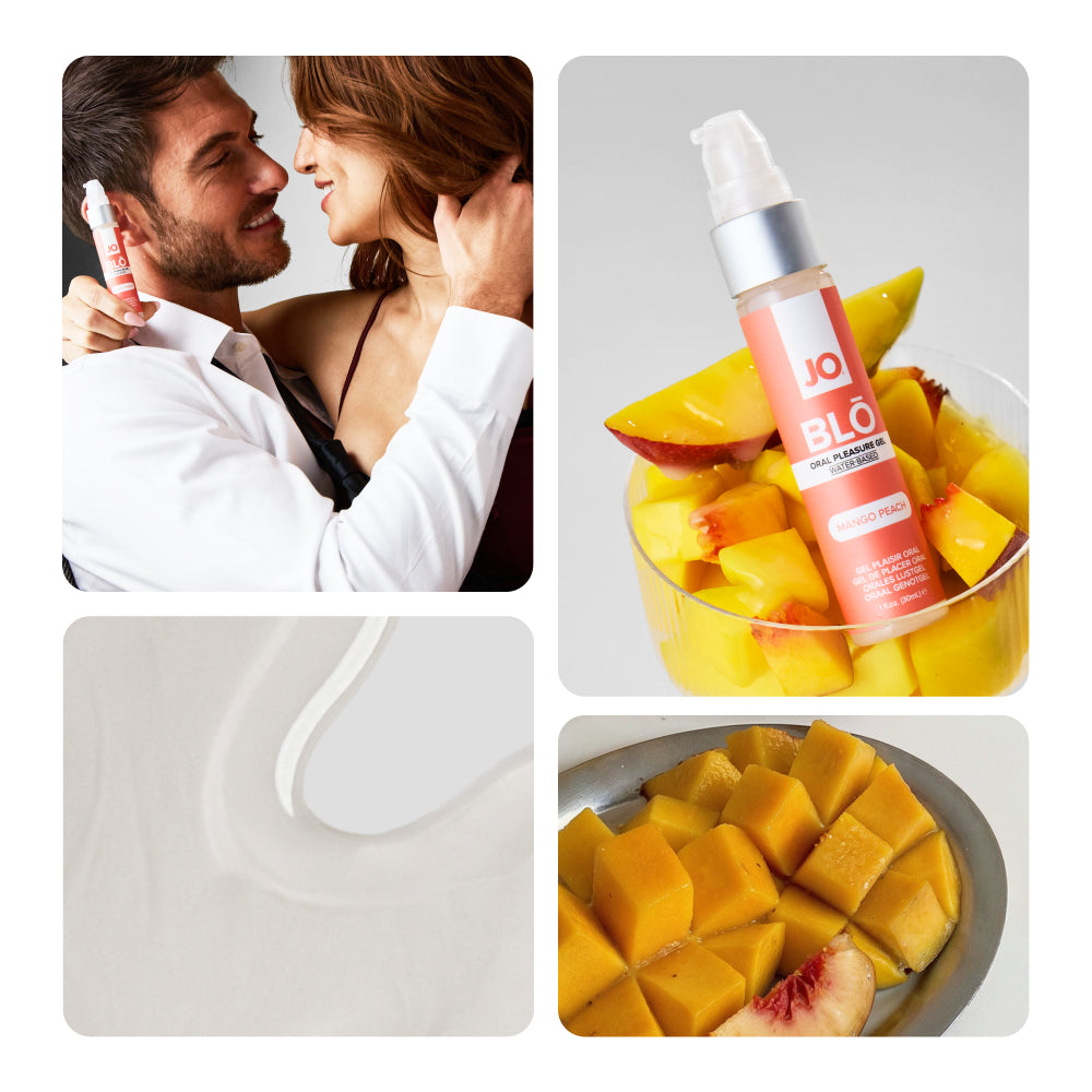 JO Blo Mango Peach Flavoured Oral Pleasure Gel 30ml